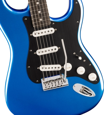 American Ultra II Stratocaster, Ebony Fingerboard with Case - Noble Blue