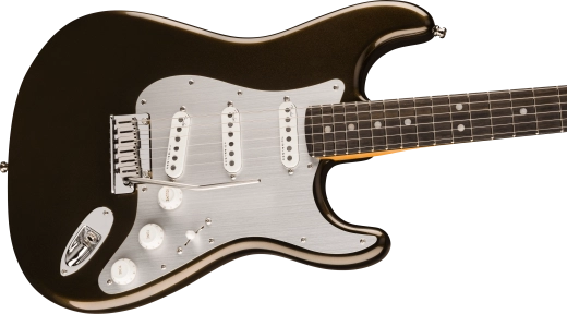 American Ultra II Stratocaster, Ebony Fingerboard with Case - Texas Tea