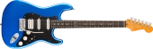 Fender - American Ultra II Stratocaster HSS, Ebony Fingerboard with Case - Noble Blue