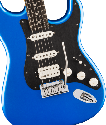 American Ultra II Stratocaster HSS, Ebony Fingerboard with Case - Noble Blue