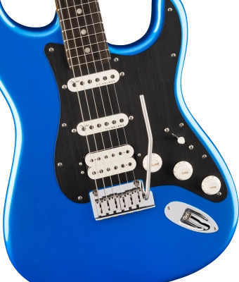 American Ultra II Stratocaster HSS, Ebony Fingerboard with Case - Noble Blue