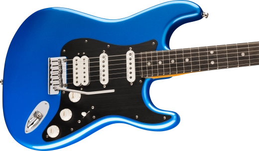 American Ultra II Stratocaster HSS, Ebony Fingerboard with Case - Noble Blue