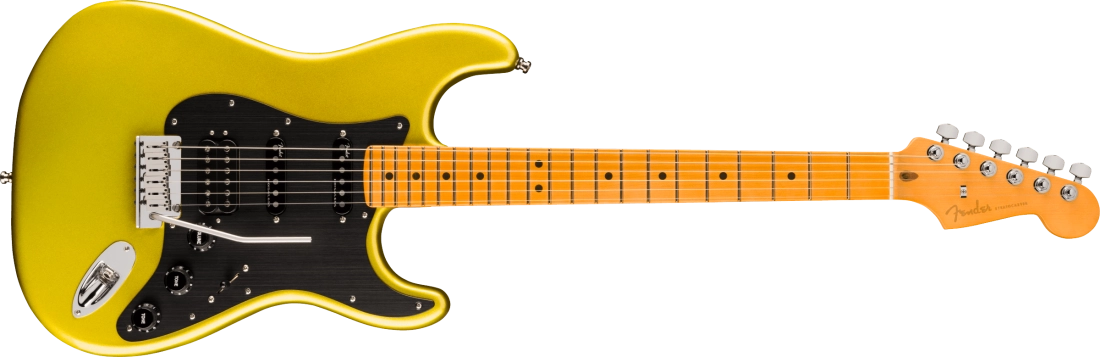 American Ultra II Stratocaster HSS, Maple Fingerboard with Case - Solar Flare