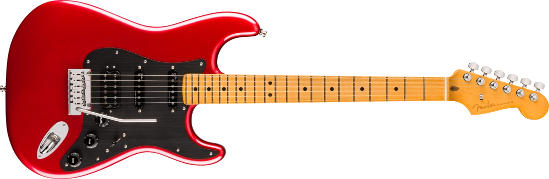 American Ultra II Stratocaster HSS, Maple Fingerboard with Case - Sinister Red