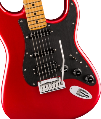 American Ultra II Stratocaster HSS, Maple Fingerboard with Case - Sinister Red