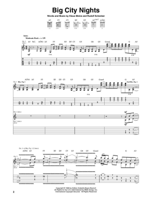 Best of Scorpions - Guitar TAB - Book