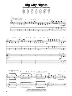 Best of Scorpions - Guitar TAB - Book