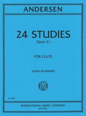 International Music Company - 24 Studies, Opus 21 - Andersen/Wummer - Flute - Book