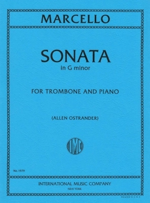 Sonata in G Minor - Marcello/Ostrander - Trombone/Piano - Sheet Music