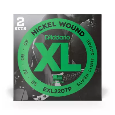 EXL220TP - Twin Pack - Nickel Round Wound LONG SCALE 40-95