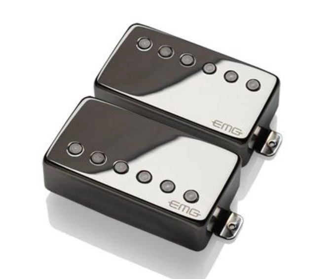 57/66 Humbucker Pickup Set - Black Chrome