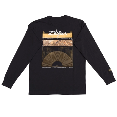 Long Sleeve Black Tee - Small