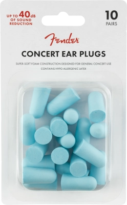 Fender - Concert Ear Plugs (10 Pair) - Daphne Blue