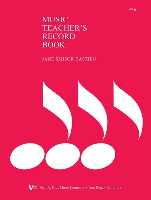 Music Teachers Record Book - Bastien - Book