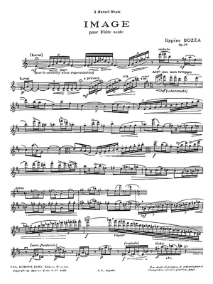 Image Op. 38 - Bozza - Flute - Sheet Music