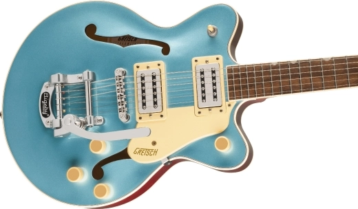 G2655T Streamliner Center Block Jr. Double-Cut with Bigsby, Laurel Fingerboard - Arctic Blue