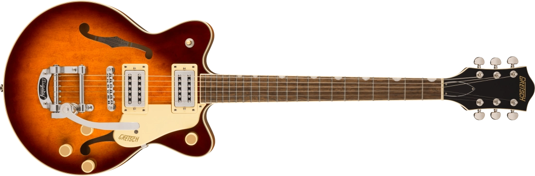 G2655T Streamliner Center Block Jr. Double-Cut with Bigsby, Laurel Fingerboard - Forge Glow