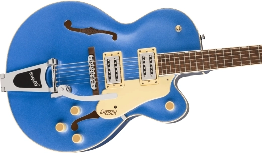 G2420T Streamliner Hollow Body with Bigsby, Laurel Fingerboard, Broad\'Tron BT-3S Pickups - Fairlane Blue