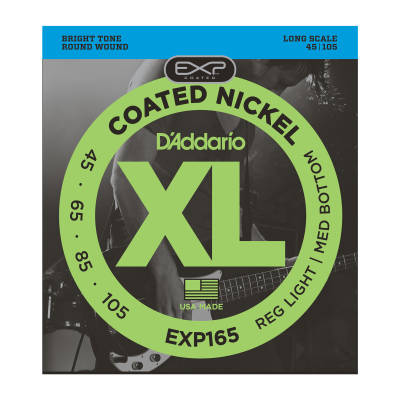 EXP165 - Nickel Round Wound Coated Long Scale 45-105
