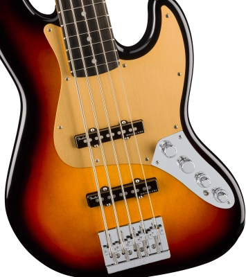 American Ultra II 5-String Jazz Bass V, Ebony Fingerboard - Ultraburst