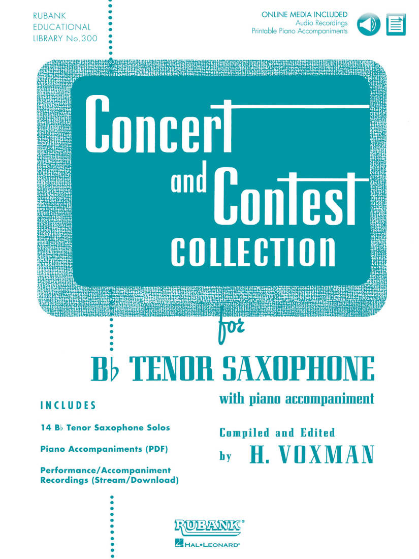 Concert and Contest Collection for Bb Tenor Saxophone - Voxman - Book/Media Online