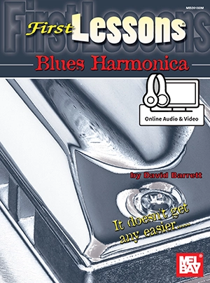 First Lessons Blues Harmonica - Barrett -Harmonica - Book/Media Online