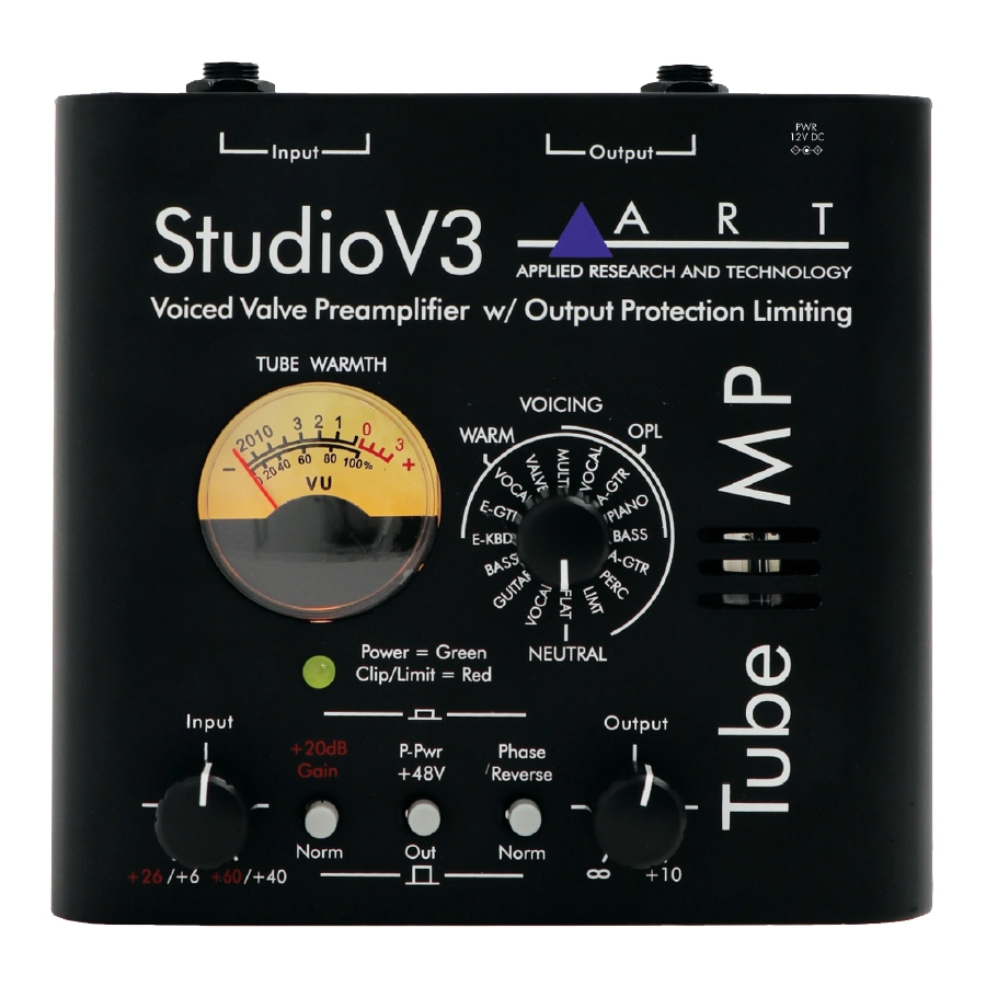 Tube MP Studio V3 Tube Microphone Preamp with Variable Valve Voicing