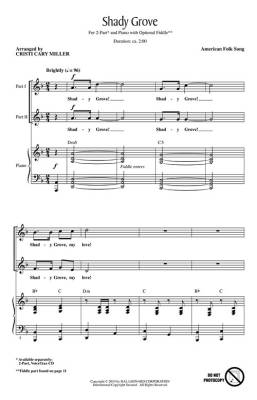 Shady Grove - Folk Song/Miller - 2pt