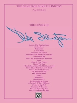 Warner Brothers - The Genius of Duke Ellington - Piano - Book