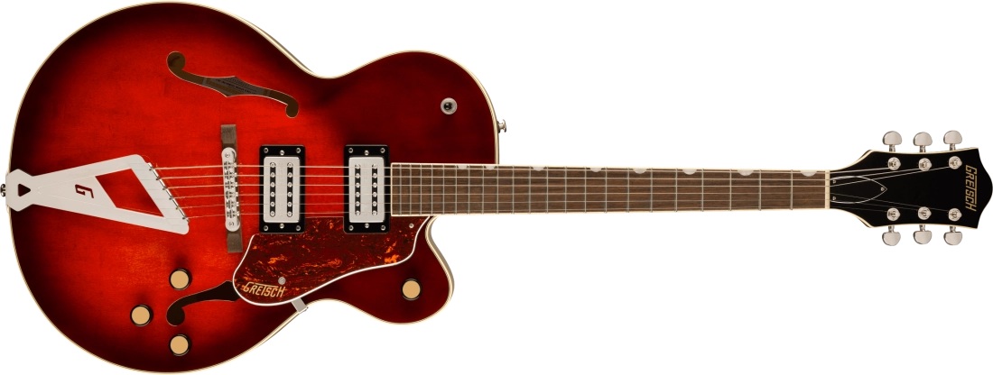 G2420 Streamliner Hollow Body with Chromatic II, Laurel Fingerboard, Broad\'Tron BT-3S Pickups - Claret Burst