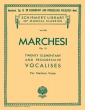 G. Schirmer Inc. - 20 Elementary and Progressive Vocalises, Op. 15 - Marchesi - Medium Voice - Book