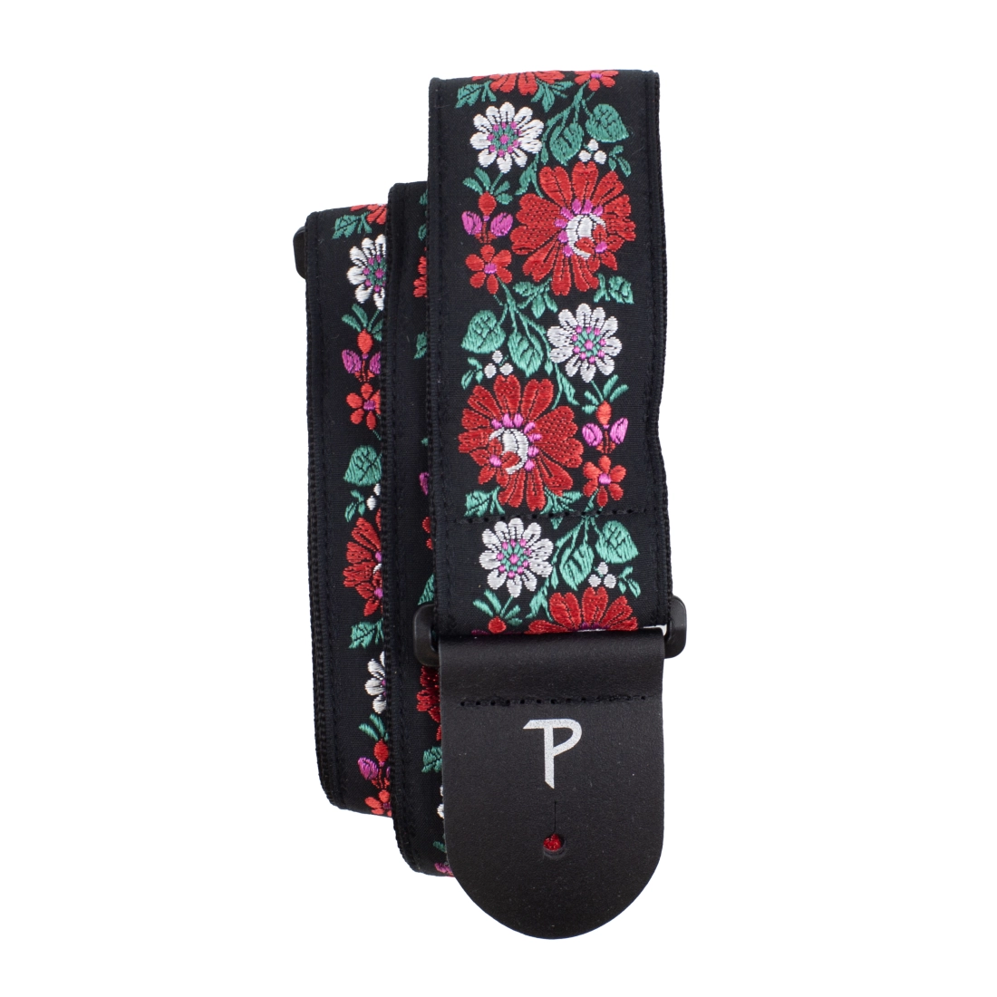 2.5\'\' Jacquard Guitar Strap - Flowers