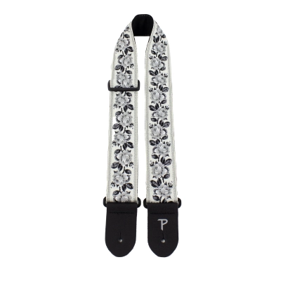 Perris Leathers Ltd - 2 Jacquard Guitar Strap - Black and White