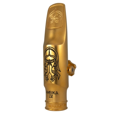 Ambika 4 Tenor Saxophone Mouthpiece - 6*, Gold-Plated Metal