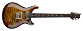 PRS Guitars - Custom 24-08 Electric Guitar with 10-Top Flame Top and Case - Black Gold Wraparound Burst