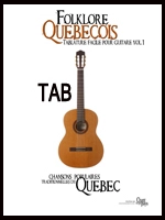 Folklore Quebecois: Tablature Facile Pour Guitare, Vol. 1 - Guitar TAB - Book