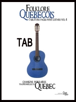 Folklore Quebecois: Tablature Facile Pour Guitare, Vol. 4 - Guitar TAB - Book