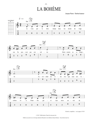 Grands Classiques de la Chanson France-Quebec: Tablature Facile Pour Guitare, Vol. 8 - Guitar TAB - Book