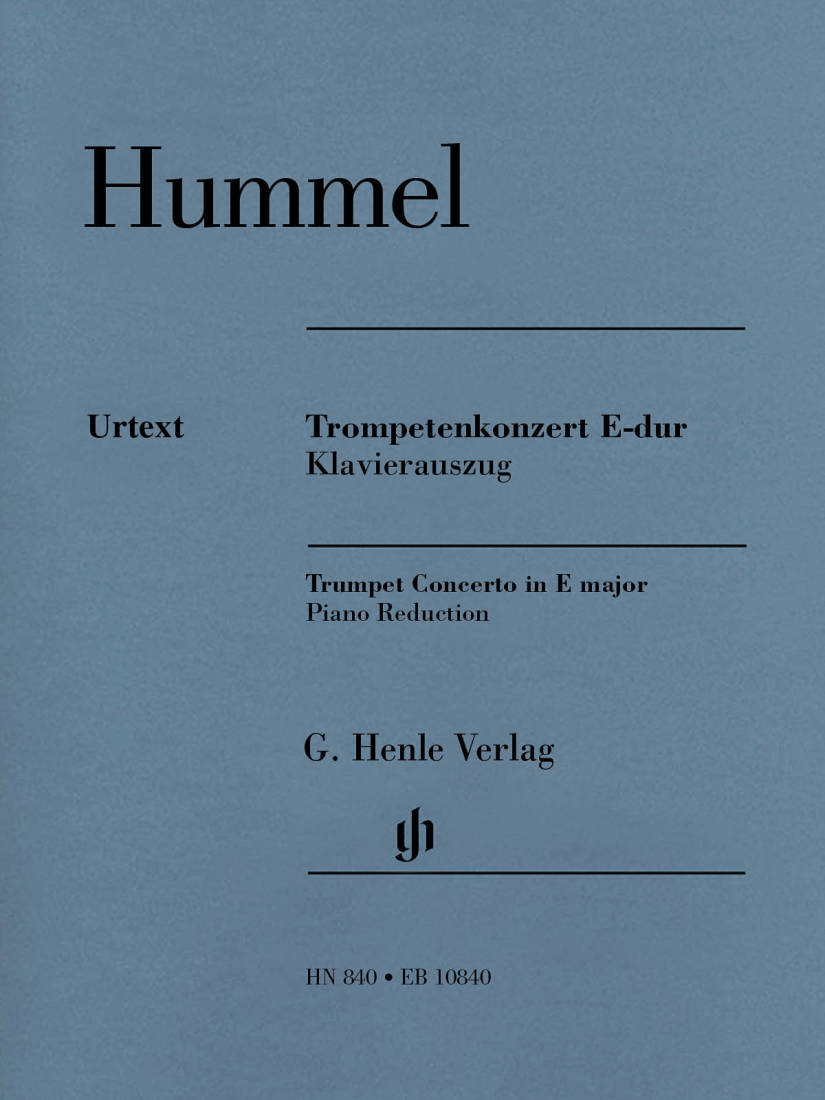 Trumpet Concerto E major - Hummel/Kube - Trumpet/Piano Reduction - Parts Set