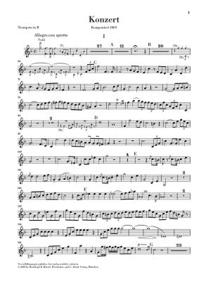 Trumpet Concerto E major - Hummel/Kube - Trumpet/Piano Reduction - Parts Set