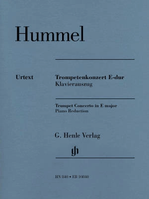 G. Henle Verlag - Trumpet Concerto E major - Hummel/Kube - Trumpet/Piano Reduction - Parts Set