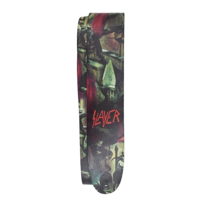 2\'\' Slayer Polyester Guitar Strap - Reign in Blood