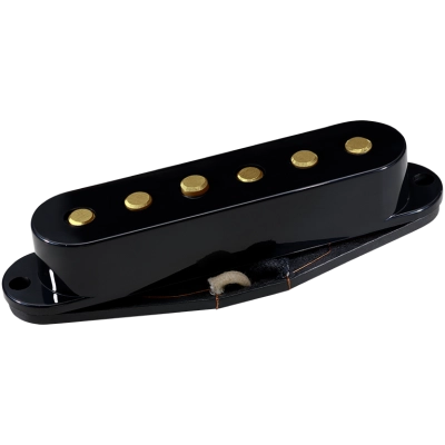 DiMarzio - True Velvet Bridge Pickup - Black with Gold Poles