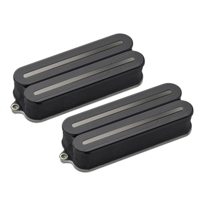 Fishman - Fluence Open Core Modern Humbucker 8-String Pickups - Black with Black Nickel Blades