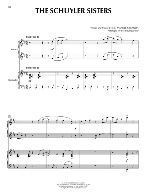 Hamilton for Piano Duet - Miranda/Baumgartner - Piano Duet (1 Piano, 4 Hands) - Book