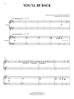 Hamilton for Piano Duet - Miranda/Baumgartner - Piano Duet (1 Piano, 4 Hands) - Book