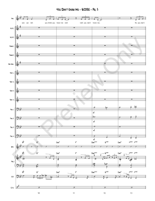 You Don\'t Know Me - Arnold/Walker/Gray - Jazz Ensemble - Gr. 2
