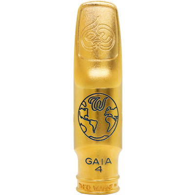 Theo Wanne - Gaia 4 Alto Saxophone Mouthpiece - 7, Gold-Plated