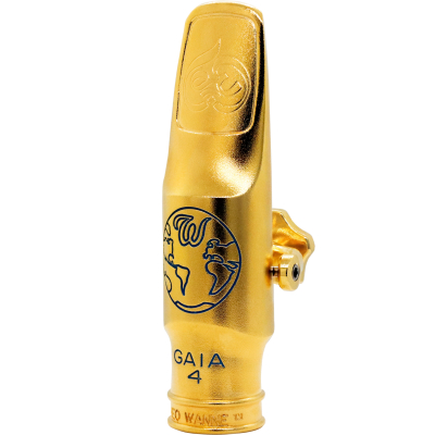 Gaia 4 Alto Saxophone Mouthpiece - 7, Gold-Plated
