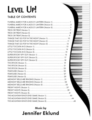 Level Up! Spooktacular Halloween Edition - Eklund - Piano - Book
